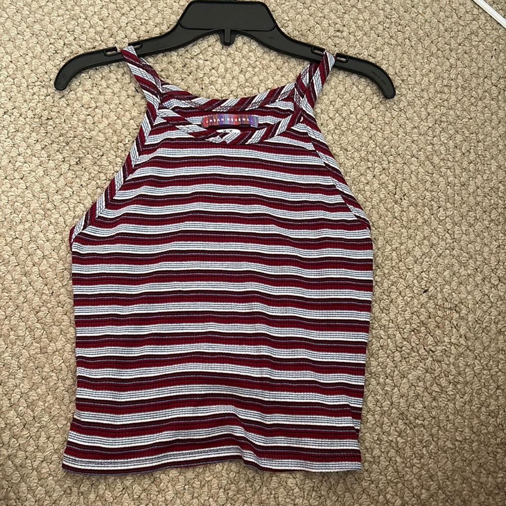 Urban Renewal Red and Blue Halter Top